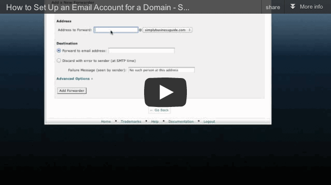 Email account setup