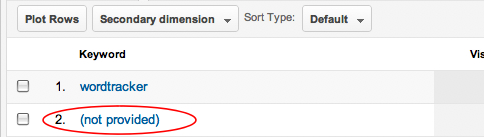 keyword not provided by Google Analytics