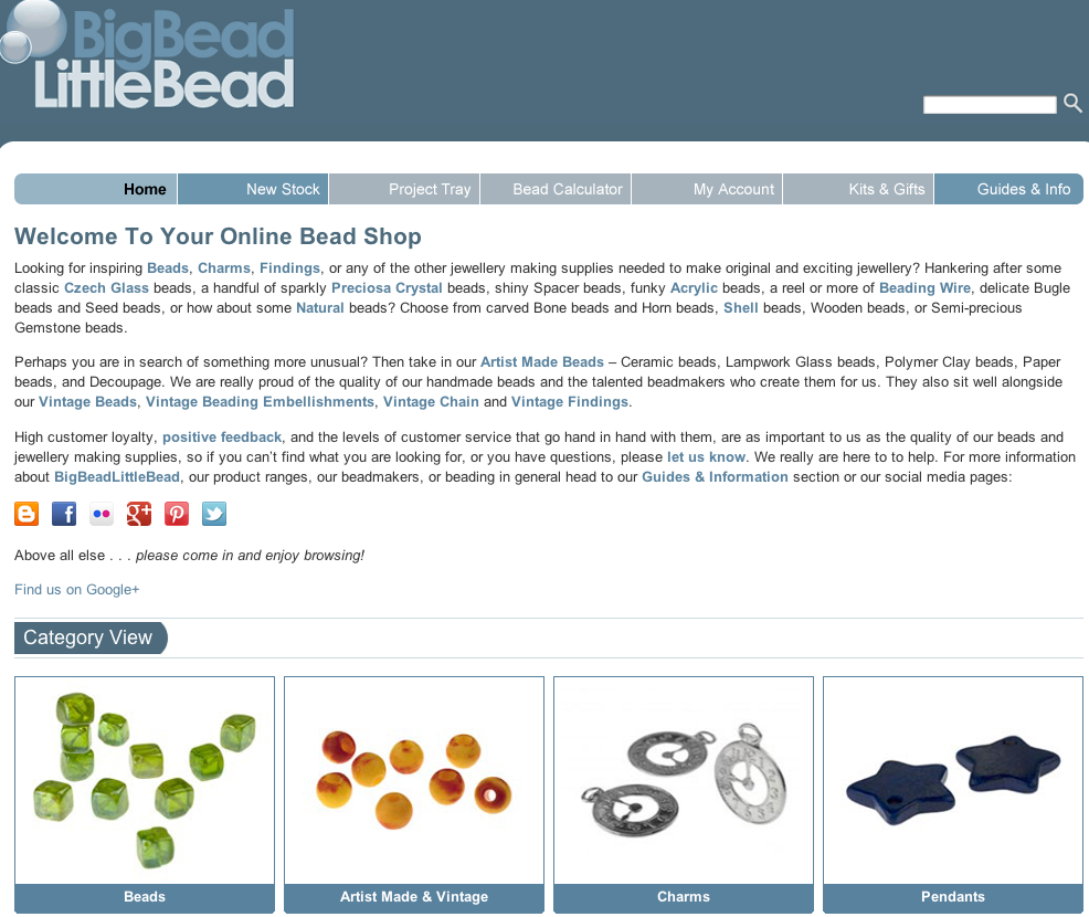 Online bead shop