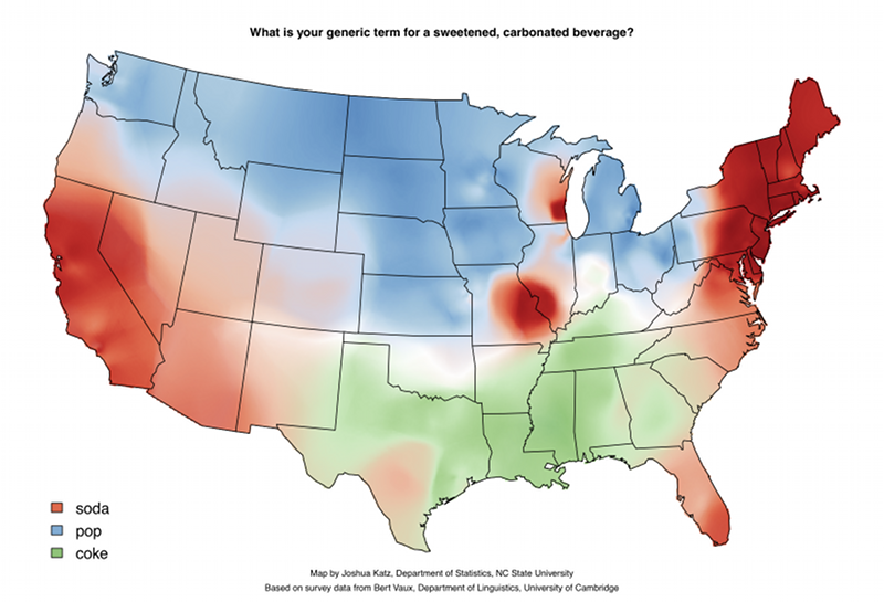 Soda dialect map